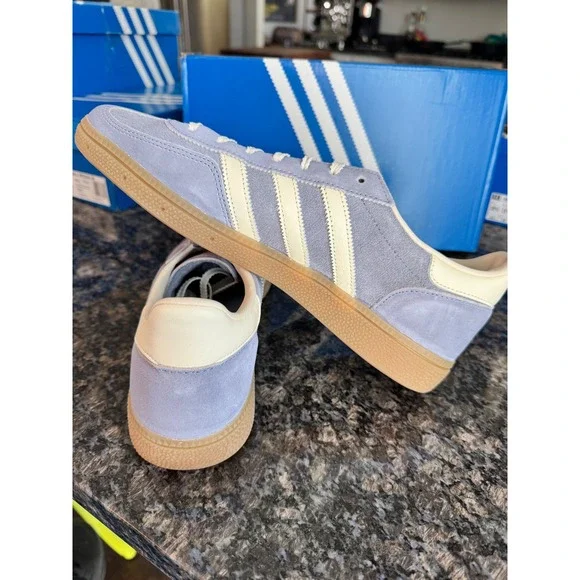 Adidas Handball Spezial W Silver Violet Cream White Gum JR0849 Womens 11 NEW - Picture 5 of 8